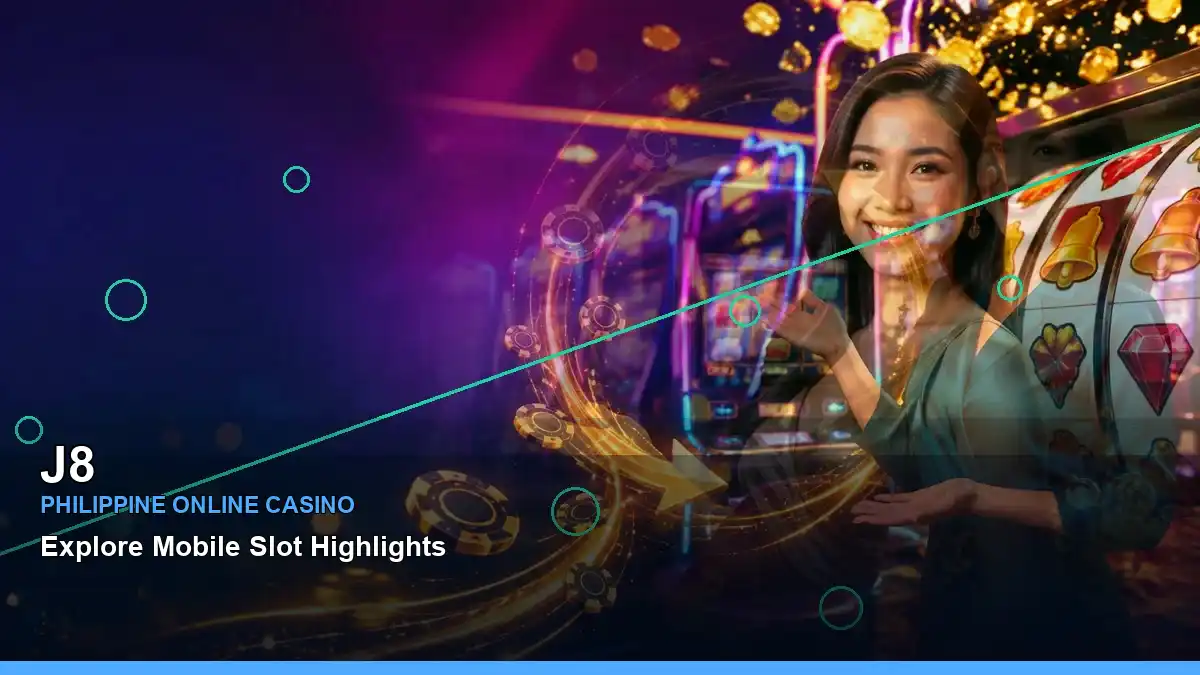 J8 play phone mobile casino games featuring an adult Filipina casino host with a wide-action composition — view 2
